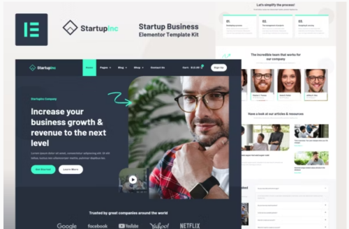 StartupInc - Startup Business Elementor Template Kit