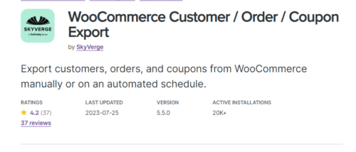 WooCommerce – Customer Order Coupon Export