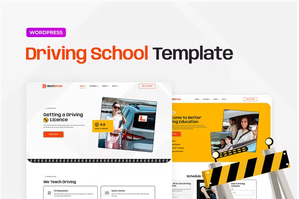 BestDrive – Driving School Elementor Template Kit
