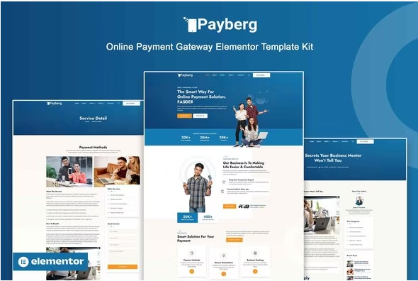 Payberg - Online Payment Gateway Elementor Pro Template Kit