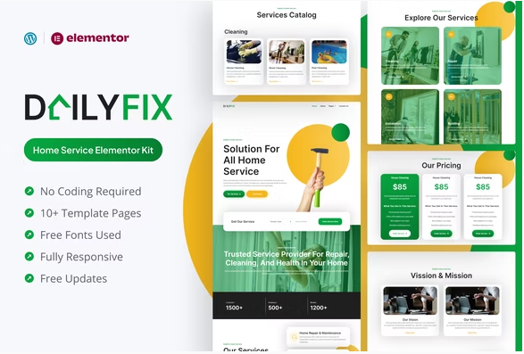 Dailyfix - Home Service Elementor Template Kit