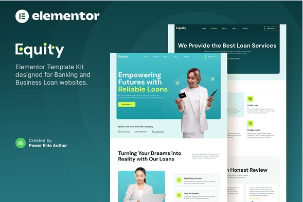 Equity – Banking & Business Loan Elementor Template Kit