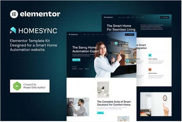 Homesync – Smart Home Automation Elementor Template Kit