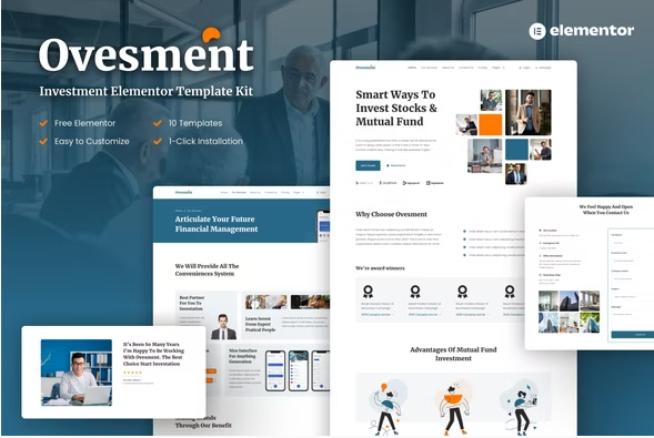 Ovesment - Investment & Finance Elementor Template Kit
