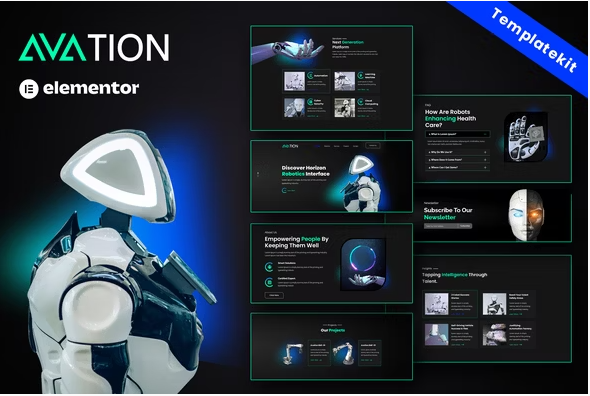 AVATION - Robotics & Artificial Intelligence Elementor Template Kit