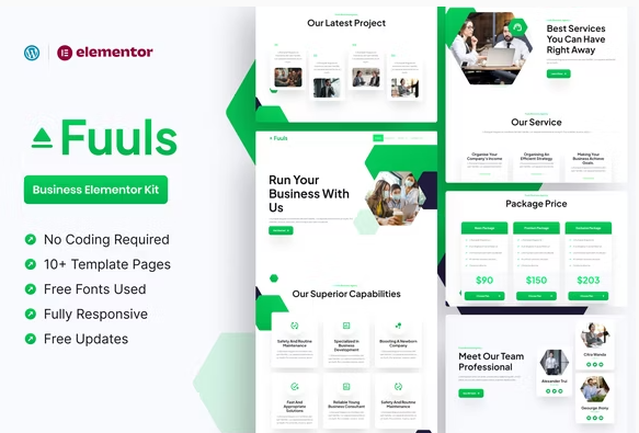 Fuuls - Business Elementor Pro Template Kit
