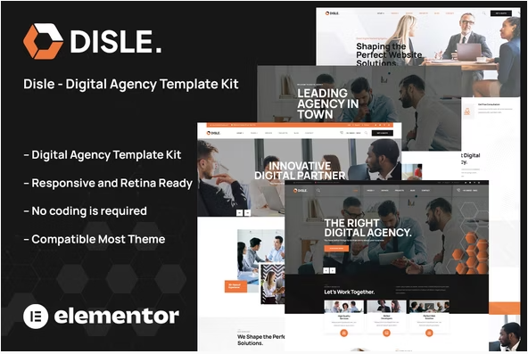 Disle - Digital Agency Elementor Template Kit