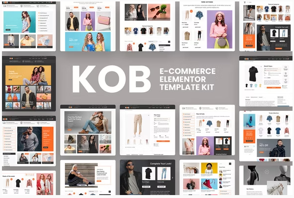 Kob - E-Commerce Elementor Pro Template Kit