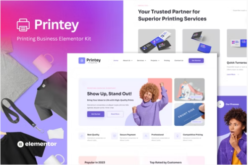 Printey - Printing Business Elementor Template Kit