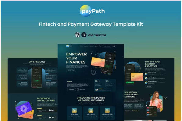PayPath - Online Payment Gateway Elementor Template Kit