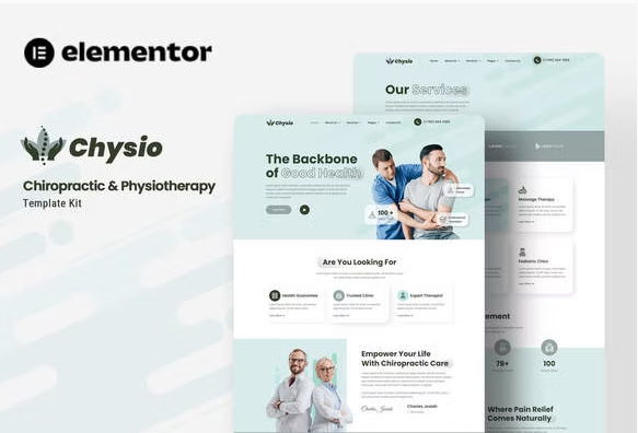 Chysio - Chiropractic & Physiotherapy Elementor Template Kit