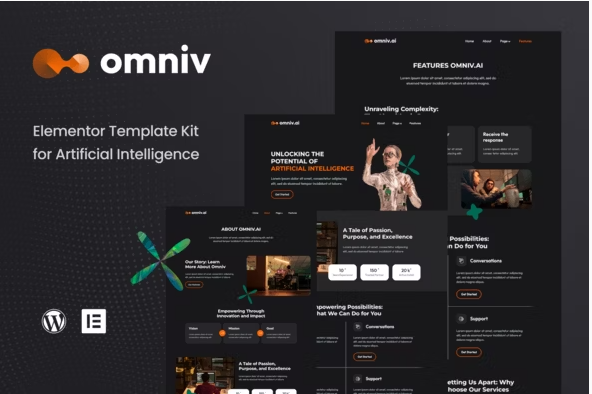 Omniv AI - Artificial Intelligence Elementor Template Kit