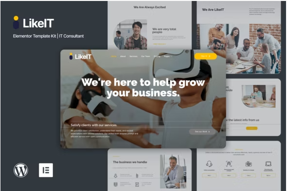 LikeIT - Consulting Agency Elementor Pro Template Kit