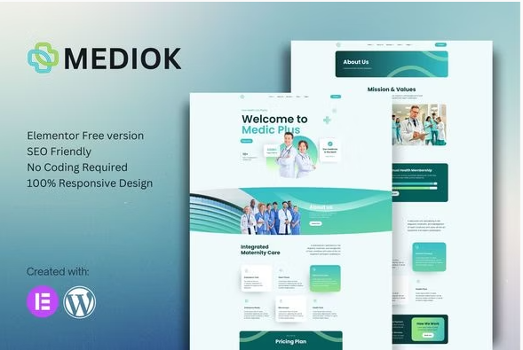 Mediok - Medical Elementor Template Kit