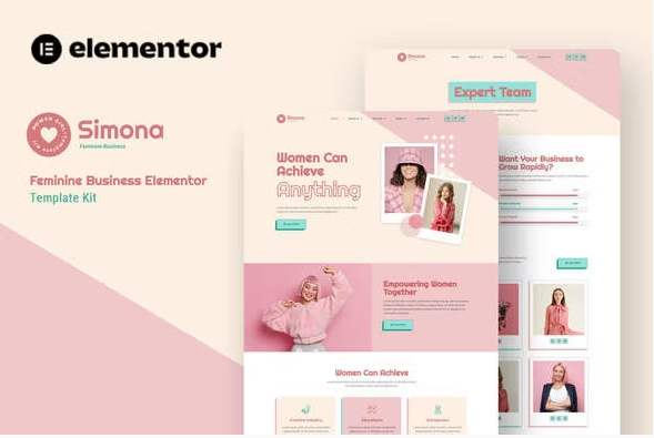 Simona - Feminine Business Elementor Template Kit