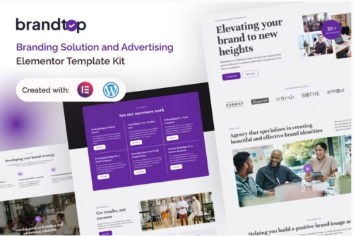 Brandtop - Branding Solution & Advertising Elementor Template Kit