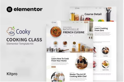 Cooky - Cooking Class Elementor Template Kit