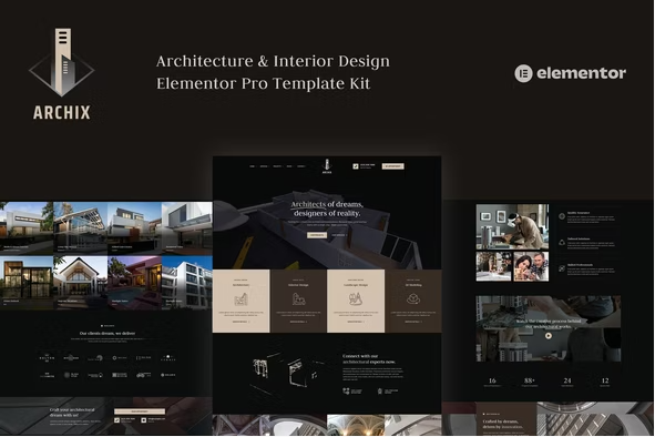 Archix - Architecture & Interior Design Elementor Pro Template Kit