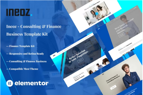 Ineoz - Consulting & Finance Business Elementor Template Kit