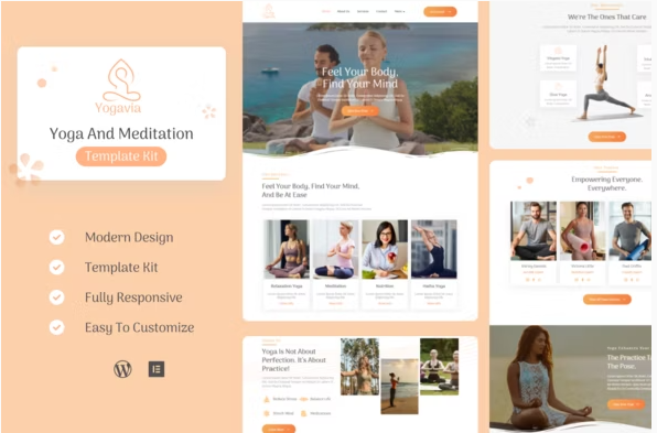 Yogavia - Yoga & Meditation Elementor Template Kit