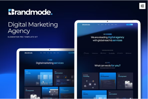 Brandmode - Digital Marketing Agency Elementor Template Kit