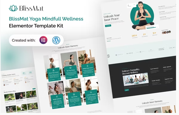 BlissMat - Yoga & Wellness Elementor Template Kit
