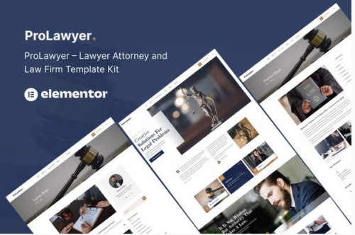 Prolawyer - Lawyer and Law Firm Elementor Kit