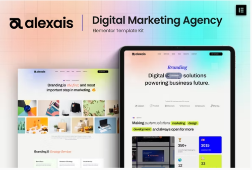Alexais - Digital Marketing Agency Elementor Template Kit