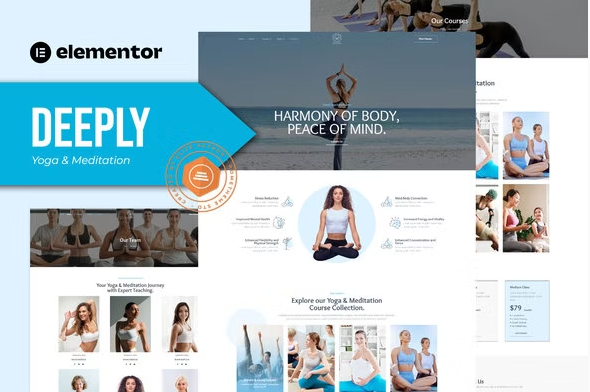 Deeply - Yoga & Meditation Elementor Template Kit