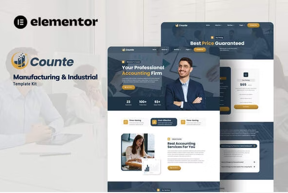 Counte - Manufacturing & Industrial Elementor Template Kit