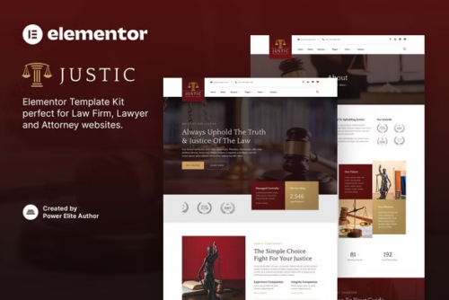Yudisial - Law Firm Elementor Template Kit