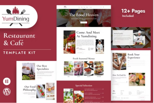 Yumdining - Restaurant & Café Elementor Template Kit