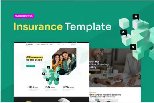 Insurx – Insurance Agency Elementor Pro Template Kit