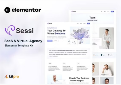 Sessi - Saas & Virtual Agency Elementor Template Kit