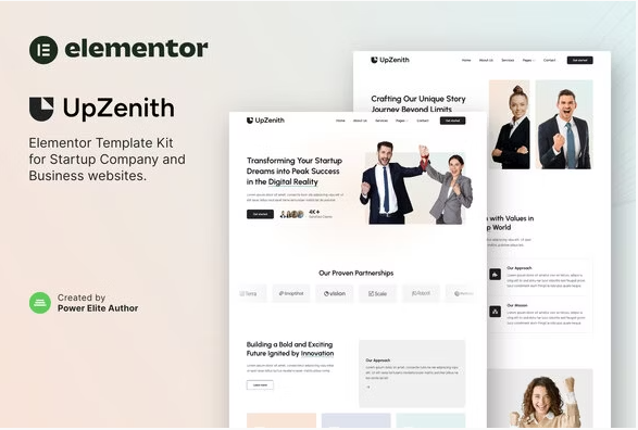 UpZenith – Startup Company & Business Elementor Template Kit