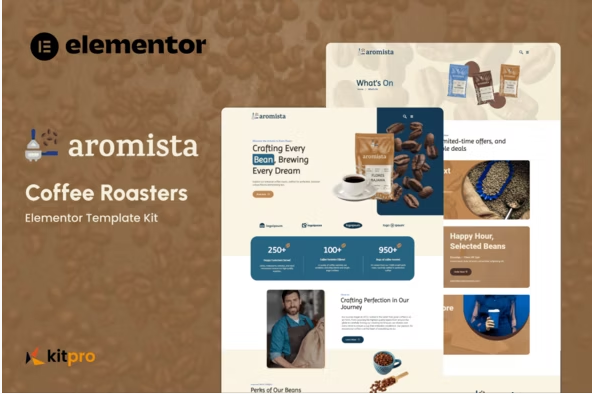 Aromista - Coffee Roasters Elementor Template Kit