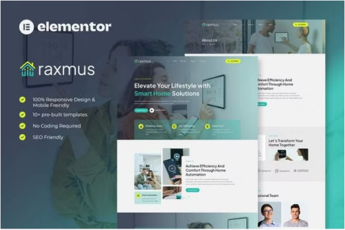 Raxmus - Smart Home Automation Elementor Template Kit
