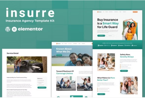 Insurre - Insurance Agency Elementor Template Kit