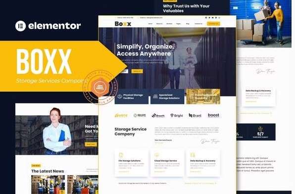 Boxx - Storage Services Company Elementor Template Kit