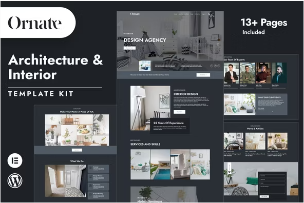 Ornate - Architecture & Interior Design Elementor Template Kit