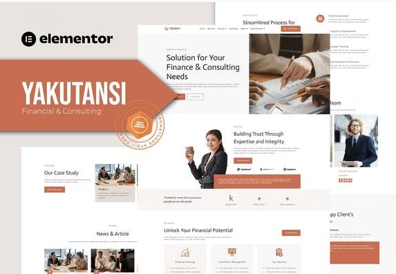 Yakutansi - Finance and Consulting Elementor Template Kit