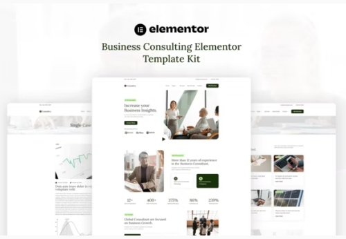 Consultry - Business Consulting Elementor Template Kit