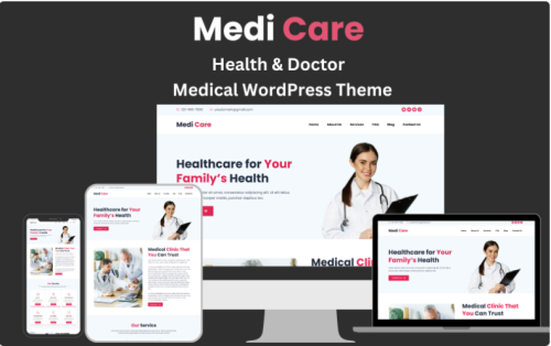 doctor, health ,healthcare, hospital, medical ,medicine ,nurse theme ,wordpress, elementor, Medi_Care Health & Doctor Medical WordPress Theme