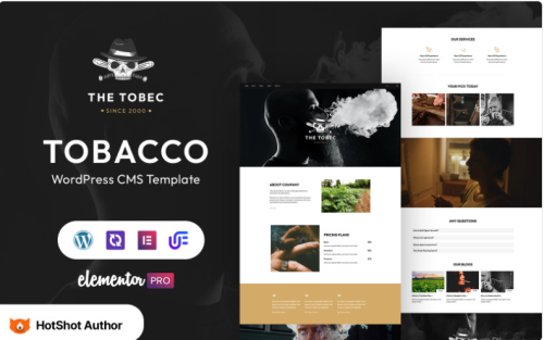 The Tobec - Cigars And Tobacco WordPress Theme