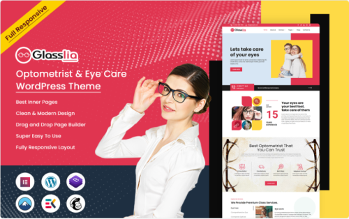 Glasslia - Optometrist & Eye Care WordPress Theme