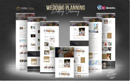 Wedding Ceremony - Wedding and Event Planner Elementor Pro Kit Elementor Kit