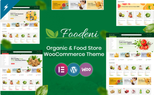 agriculture, food ,fresh , healthy, minimal, modern ,multipurpose ,organic, responsive ,shop theme ,vegetable ,woocommerce ,ecommerce,, Foodeni - Vegetable, Fruits and Grocery WooCommerce Theme