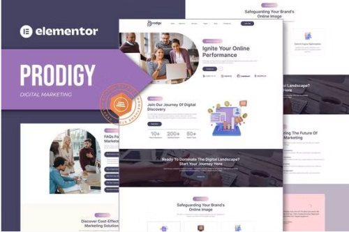 Prodigy - Digital Marketing Elementor Template Kit