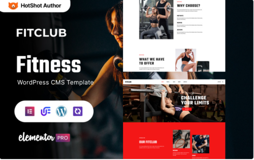 Fitclub - Gym Fitness And Bodybuilding WordPress Theme