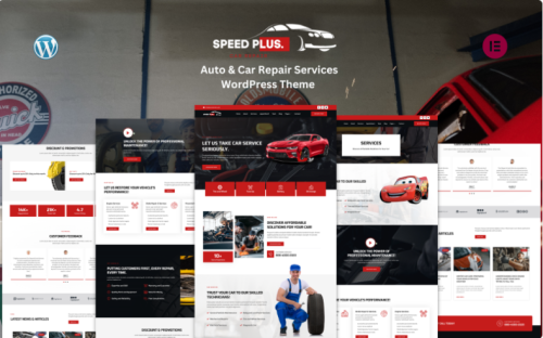 Speed Plus - Auto & Car Repair Services WordPress Theme
